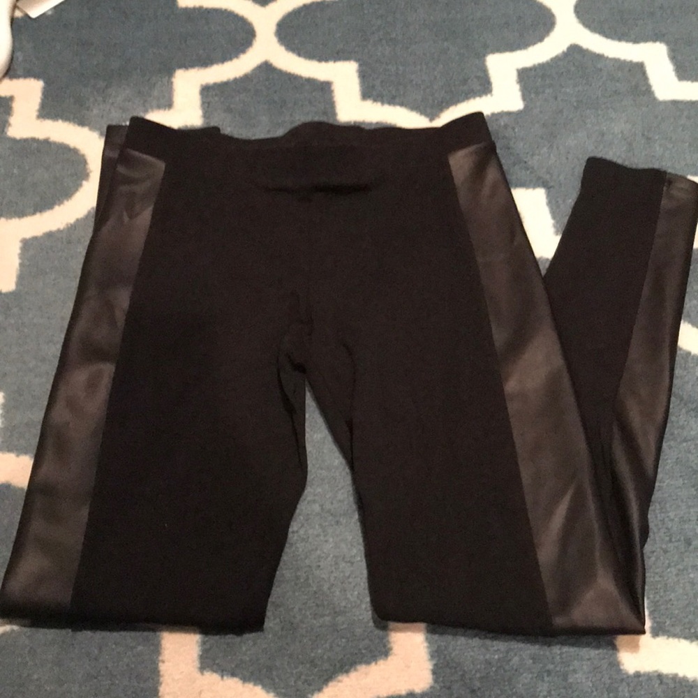 Faux leather leggings